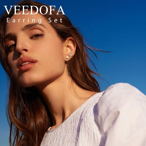 🆕 Women Gold Small Hoop Earrings Trendy Chunky Multiple Piercing Jewelry Gift - Picture 2 of 7